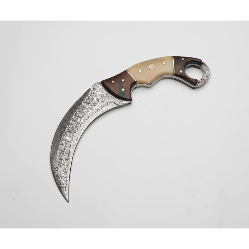 Karambit Knife Ivory And Brown Handle near me