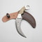Karambit Knife Ivory And Silver Handle