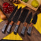 Hand Forged Steel Chef Knife Set Of 5 Knives