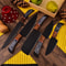 Hand Forged Steel Chef Knife Set Of 5 Knives