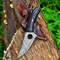 Stylish Custom Handmade Damascus Steel Knife