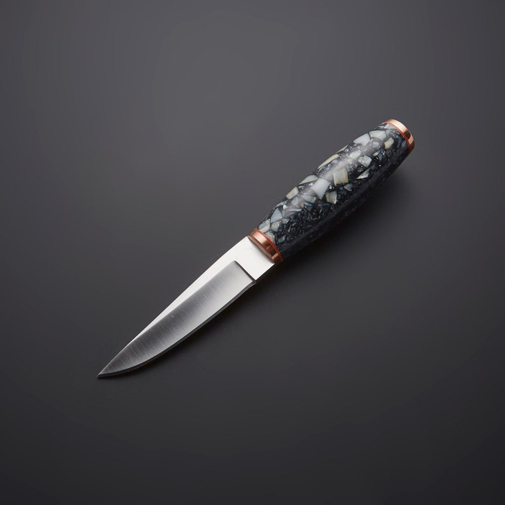 Tactical Hunting Knife with Leather Sheath
