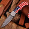 Lot Of 5 Handmade Damascus Steel Folding Knife SS17515 5 Pcs Lot Red And Blue Gift For Men 3