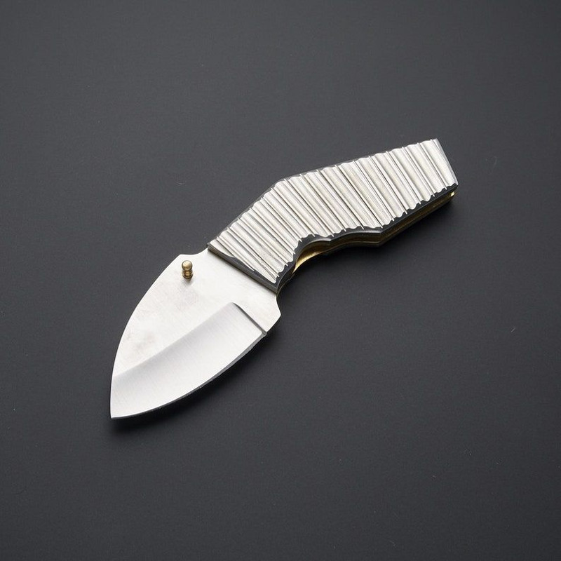 THE AQUA EDC Custom Hand Forged VG10 High Carbon Steel Folding Knife Pocket Knife Everyday Car 1
