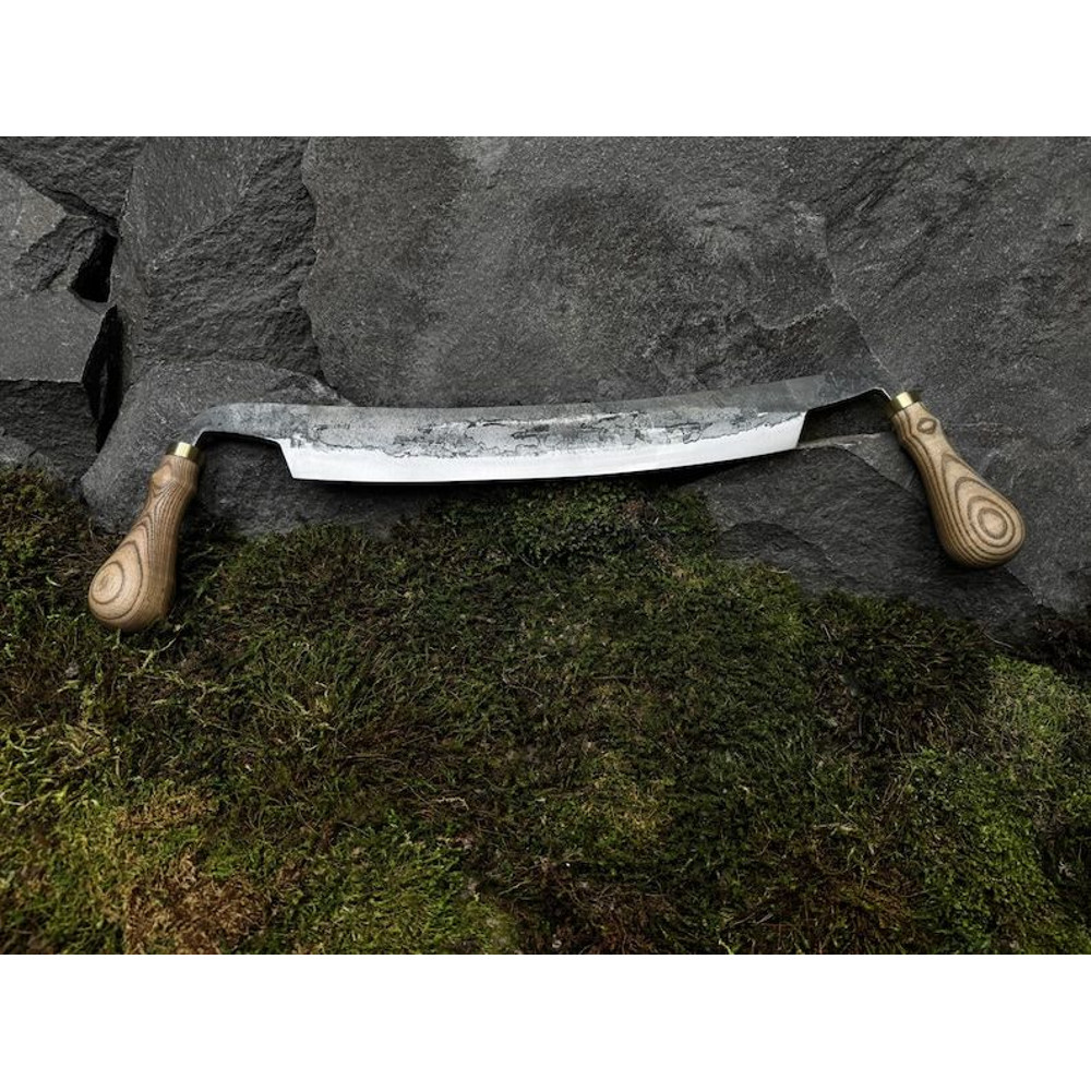 Big Drawknife With Leather Case