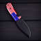 THE AMERICANO  Custom Hand Made  Skinner Camping Knife  D2 Tool STeel  Black Powder Coated  USA Fla