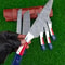 Custom Handmade Damascus Kitchen Knife Set With Texas Flag Handle Gift Knife Sets Anniversary Gifts 3
