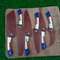 Custom Handmade Damascus Kitchen Knife Set With Texas Flag Handle Gift Knife Sets Anniversary Gifts 8