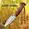 Handmade Hunting Knife 10 Bushcraft Fixed Blade EDC Knife With D2 Steel Blade Walnut Wood Handle L 4