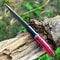 Custom Handmade Damascus Knife Pocket Knife Fixed Blade Knife Skinner Knife Camping Knife Buffalo H 4