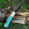 Handmade Damascus Steel Knife Pocket Knife Hunting Knife Camping Knife Buffalo Horn Handle Gift For 6