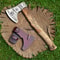 Handmade Viking Axe Premium Hunting Camping Tomahawk With Wood Handle Free Leather Sheath Outdoor 1