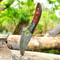 Damascus Steel Hunting Knife Hand Forged Camping Knife Pocket Knife Fixed Blade Knife Anniversary G 2