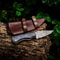 Handmade Damascus Steel Hunting Knife EDC Pocket Knife With Pakka Wood Handle Ideal For Skinning 1
