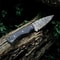 Handmade Damascus Steel Hunting Knife EDC Pocket Knife With Pakka Wood Handle Ideal For Skinning 5