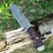 Damascus Steel Knife Hand Forged Tracker Knife Pocket Knife Fixed Blade Knife Anniversary Gift Gift 2