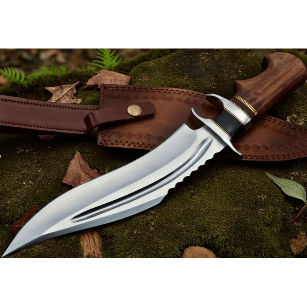 15 Handmade High Carbon Bowie Knife Rustic Stag Handle Leather Sheath Included 1