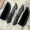 Premium Handmade Tracker Knife Duo Camping Survival Set With Leather Sheaths 0