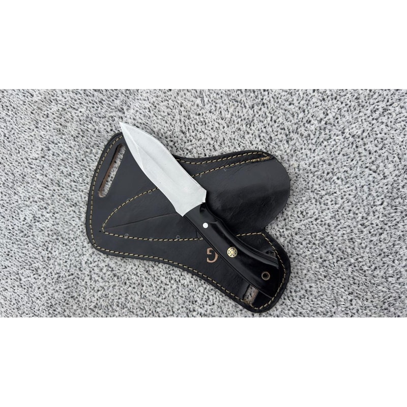 Premium Handmade Skinning Knife Bushcraft Survival Blade With Leather Sheath 7