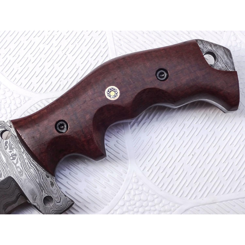 Custom Handmade Damascus Steel Tracker Knife Stunning Handle 1