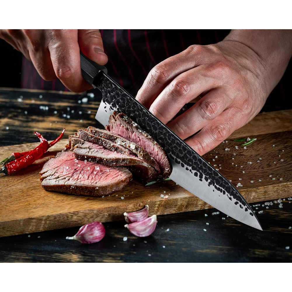 Chef Knife  8 Inch Professional Hand Forged Kitchen Chef Knife High Carbon Stainless Steel Chef Kni 1
