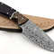 85 INCH Fixed Blade Black Horn And Rose Wood Custom Handmade Damascus Knife 3