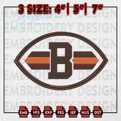 cleveland browns team embroidery file, nfl teams embroidery designs, nfl logo, machine embroidery, instant download
