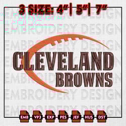 cleveland browns nfl team embroidery file, nfl teams embroidery designs, nfl logo, machine embroidery, instant download