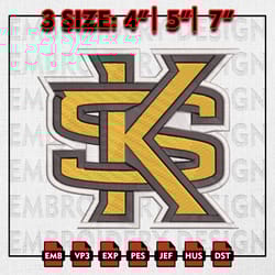 kennesaw state owls embroidery file, ncaa d1 teams embroidery designs, ksu, machine embroidery pattern