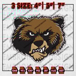 montana grizzlies logo embroidery file, ncaa embroidery design, montana grizzlies machine embroidery, ncaa design