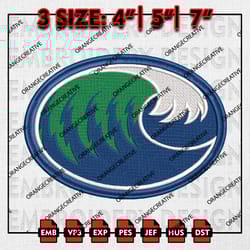 texas am corpus christi islanders logo emb files, ncaa embroidery designs, 3 size, texas am corpus machine embroidery
