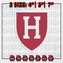 harvard crimson embroidery files, ncaa d1 teams embroidery designs, harvard crimson machine embroidery pattern