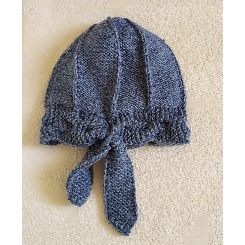 Womens Hat With Ties Melange Slouchy Beanie Knitted Colorful Hat FallWinter Beanie Outdoorsy Choose 6