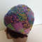 Colorful Beanie Hat Gradient Patchwork Hat Slouchy Hat Handknitted Women Multicolor Beanie Winter W 6