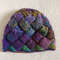 Colorful Beanie Hat Gradient Patchwork Hat Slouchy Hat Handknitted Women Multicolor Beanie Winter W 8