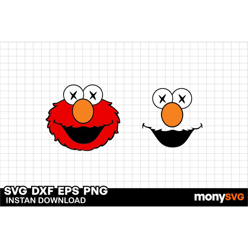 Elmo Face SVG 0