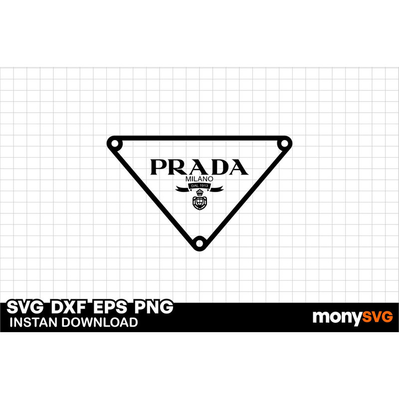 Prada Logo Brand Svg 0