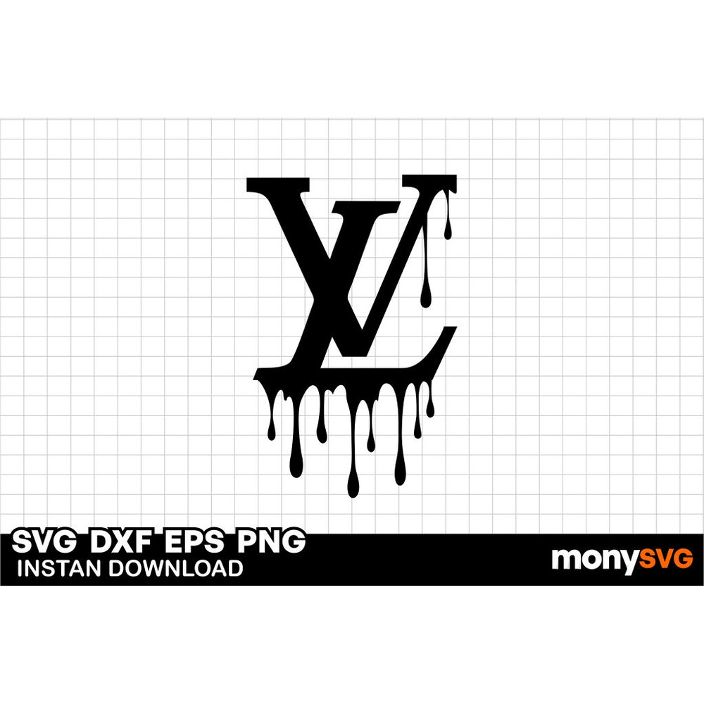 LV Logo Drip SVG 0