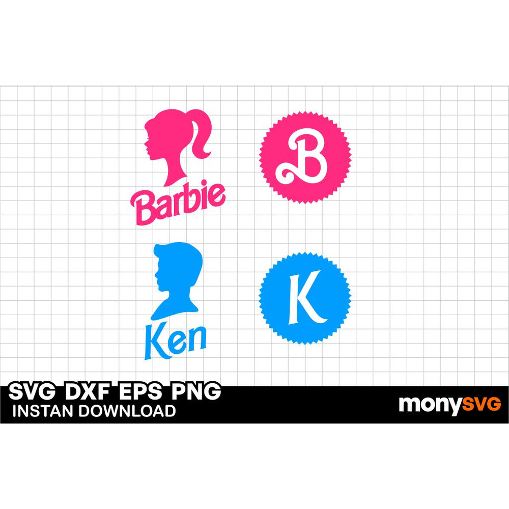 Barbie Ken Logo SVG 0