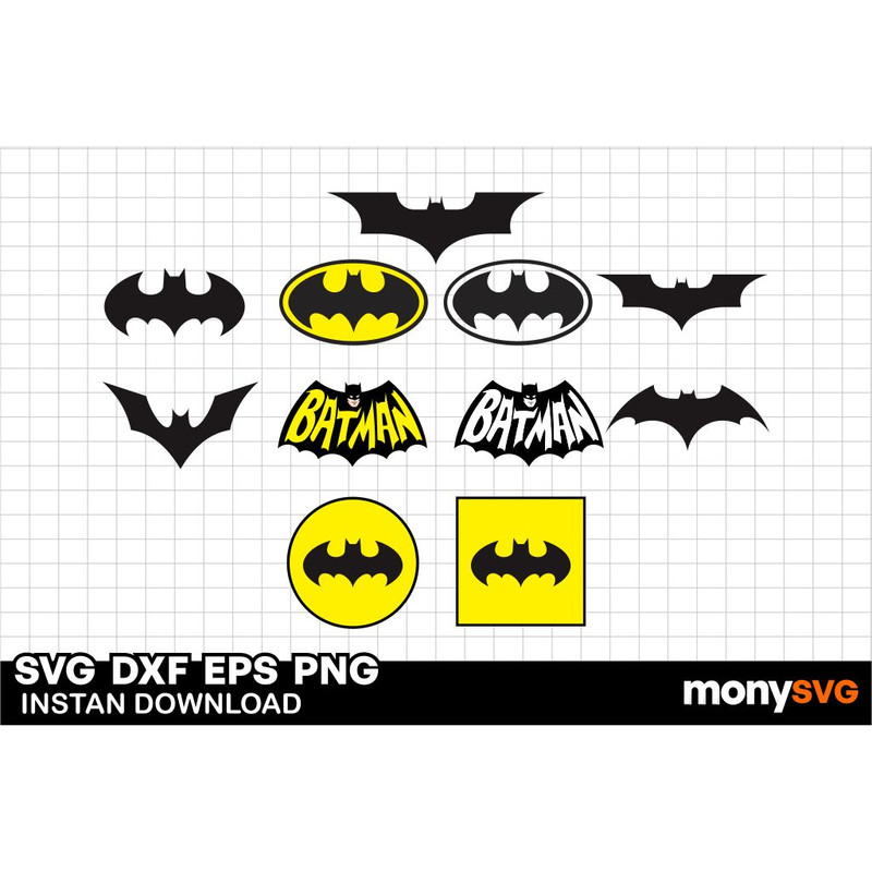 Batman Logo SVG Bundle 0