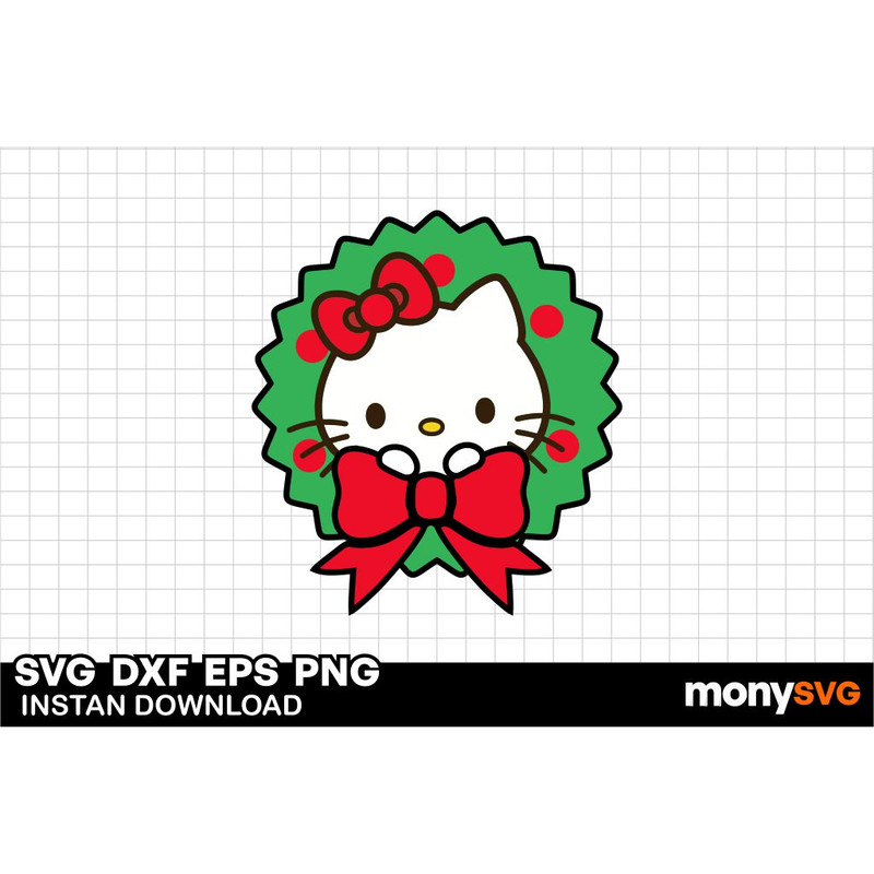 Hello Kitty Christmas SVG 0
