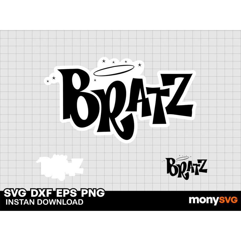 Bratz Logo Sticker SVG 0