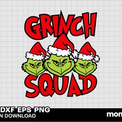 grinch squad svg