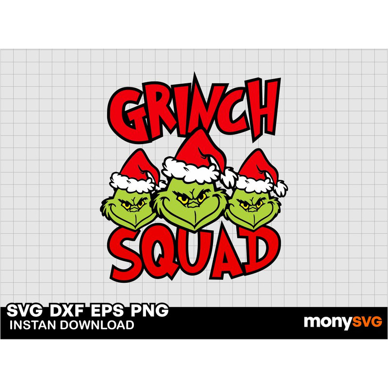Grinch Squad SVG 0