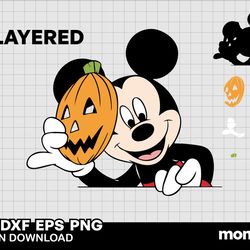 mickey mouse halloween svg