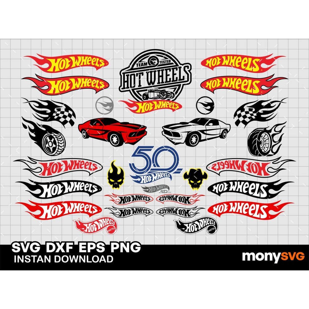 Hot Wheels SVG Bundle 0