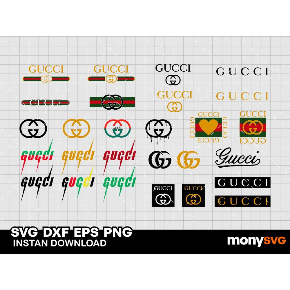Gucci Logo SVG Bundle 0