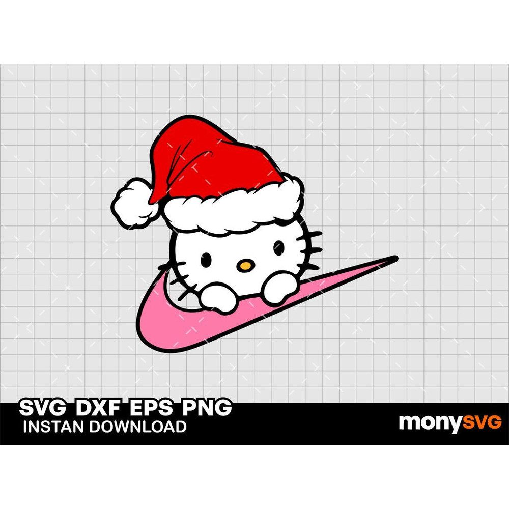 Hello Kitty Nike Christmas SVG 0
