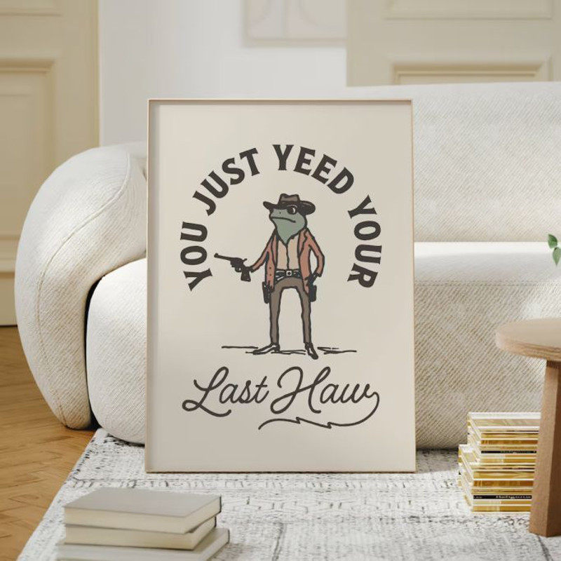 Funny Frog Cowboy SVG 2