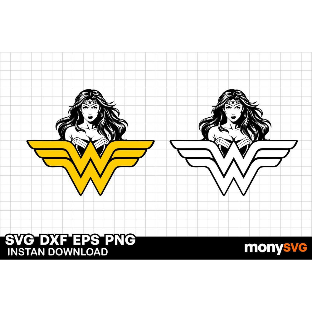 Wonder Woman Vector Svg 0